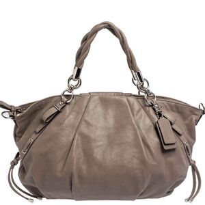 Coach Grey Iridescent Leather Sophia Madison Satchel